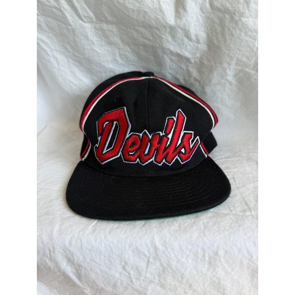New Jersey Devils NHL Youth Snapback Black Red Embroidered Hockey Cap Boys‎ OS